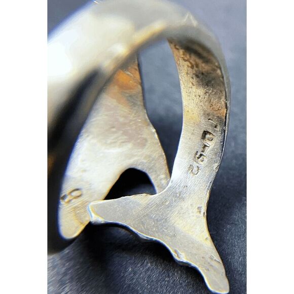 Sterling Silver Dolphin Ring - Picture 3 of 4